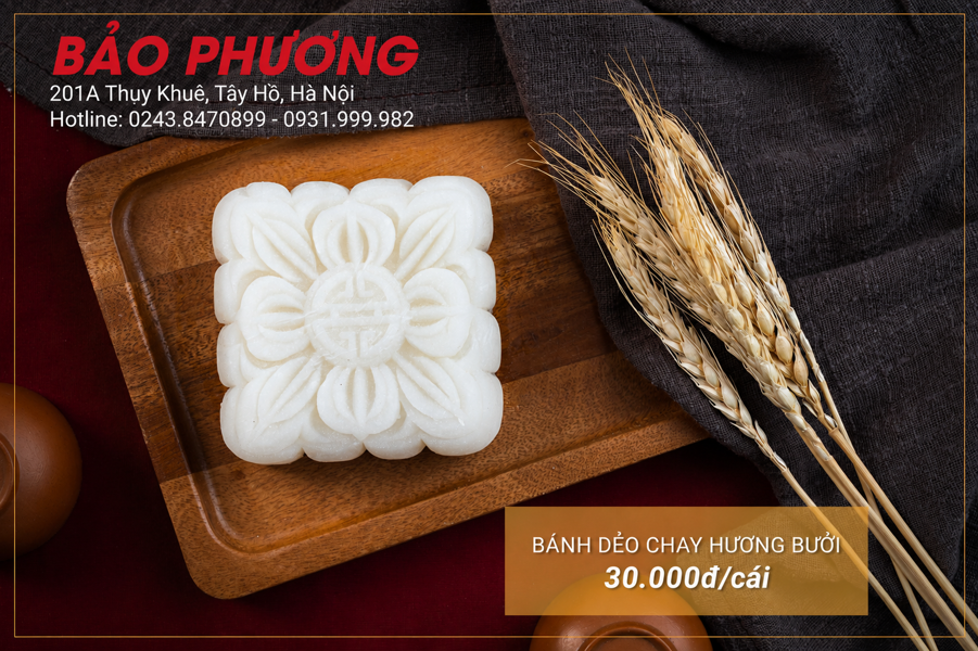 Bánh dẻo chay hương bưởi